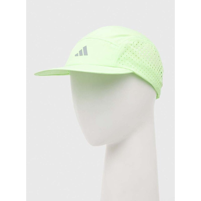 Kšiltovka adidas Performance zelená barva, s potiskem, IR7842