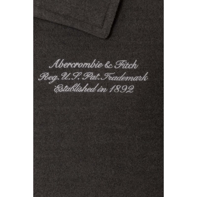Dětská bomber bunda Abercrombie & Fitch šedá barva
