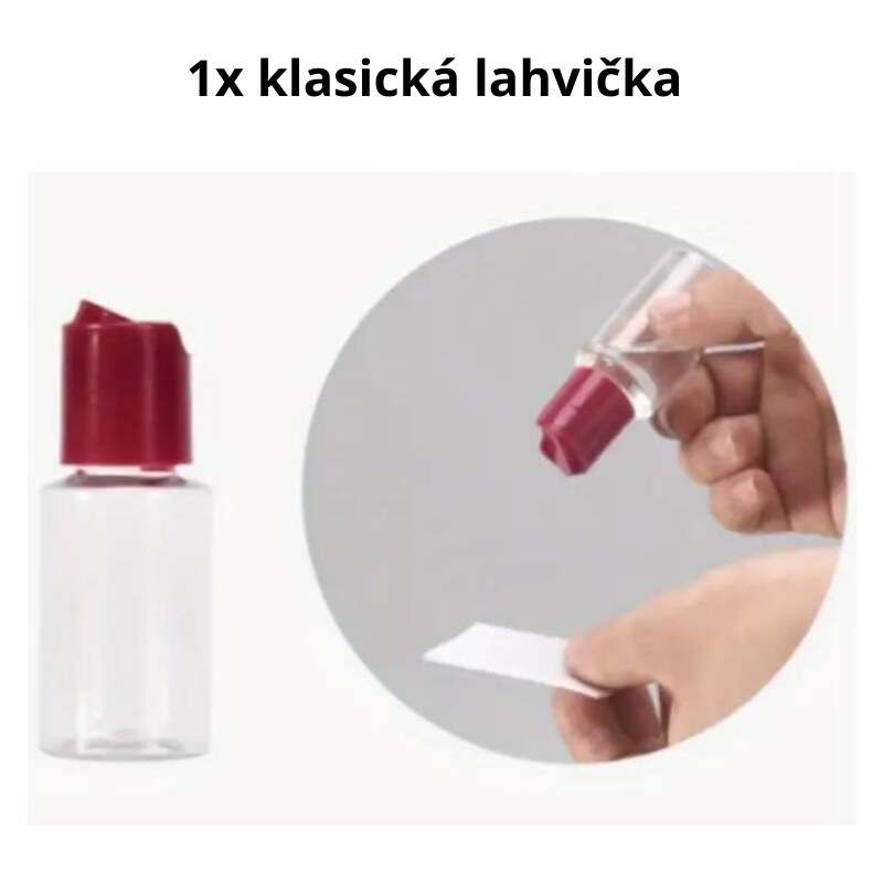 RZS BEAUTY CESTOVNÍ SADA PRŮHLEDNÝCH LAHVIČEK A NÁDOBEK 5 ks - šedá barva