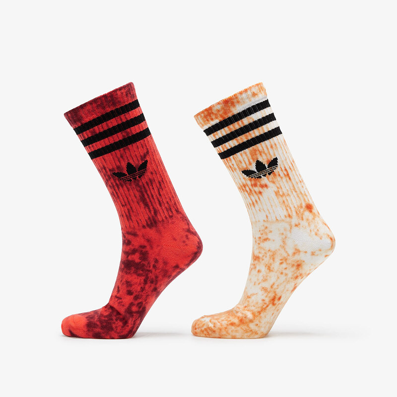 adidas Originals Pánské ponožky adidas Tie Dye Socks 2-Pack White/ Orange/ Bright Red