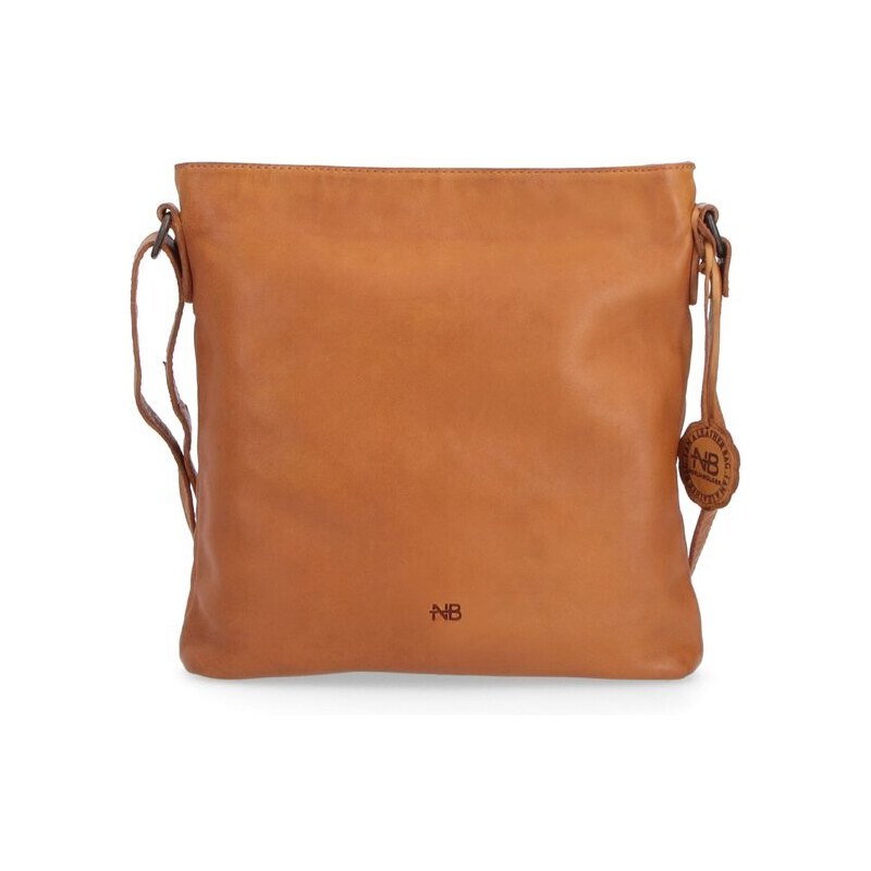 Crossbody z hladké kůže Famito NB 2001 ZLU žlutá 88791236