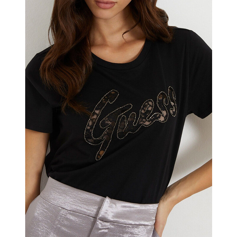 GUESS GUESS LACE LOGO EASY TEE