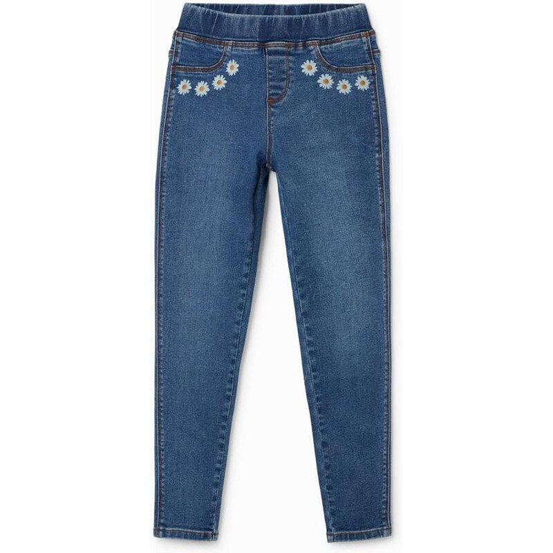 legíny Desigual Bet denim medium wash