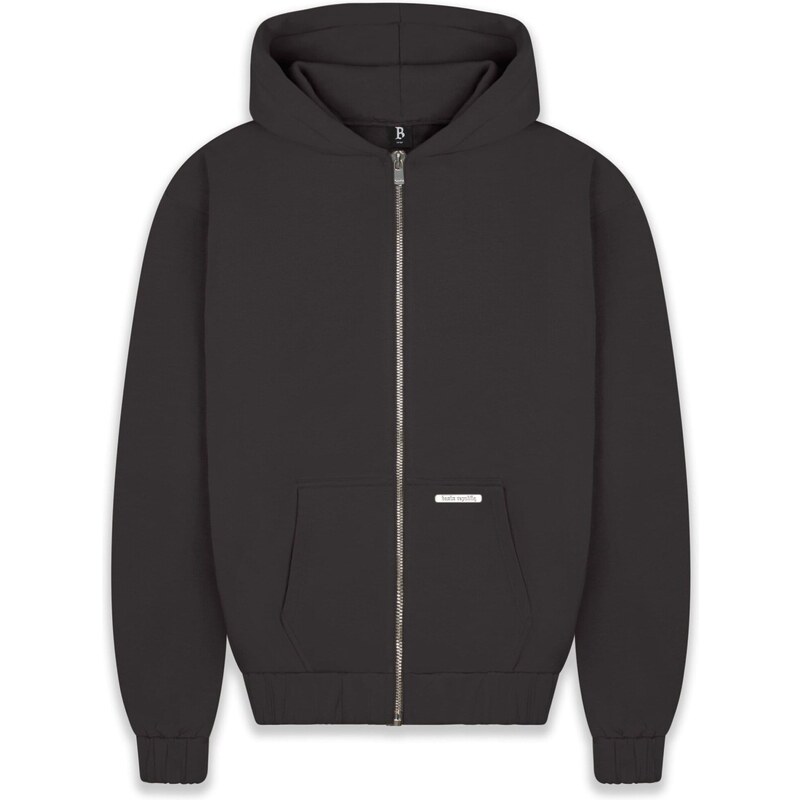 Dropsize Mikina Super Heavy Blank černá / bílá