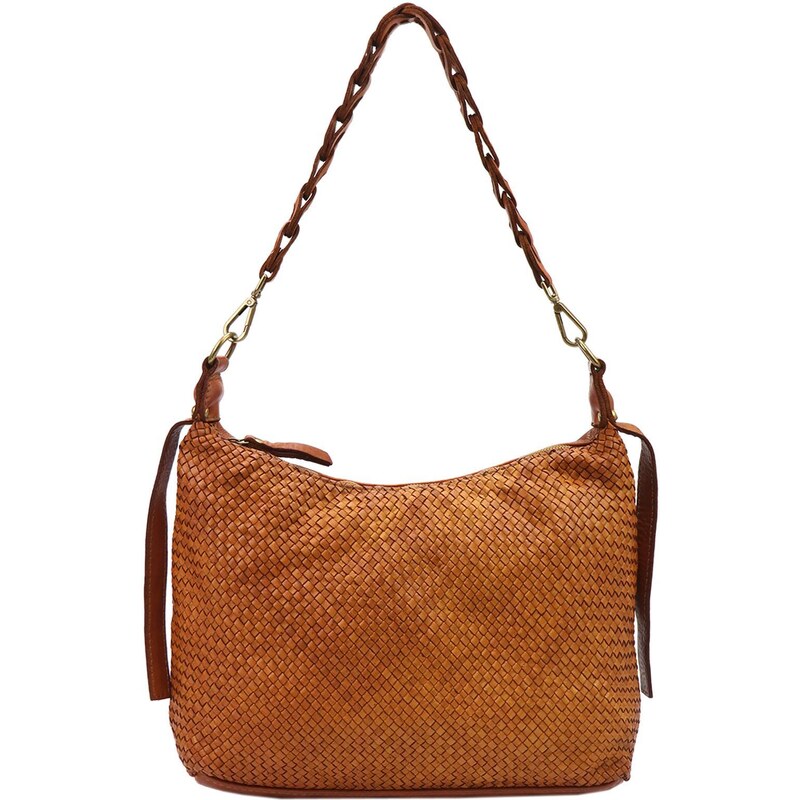 VS Kožená kabelka Vintage Style 025 camel 114801156