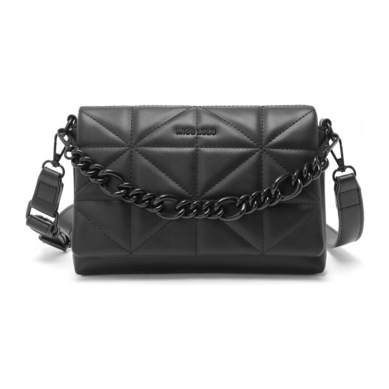 Miss Lulu kabelka crossbody černá 2318