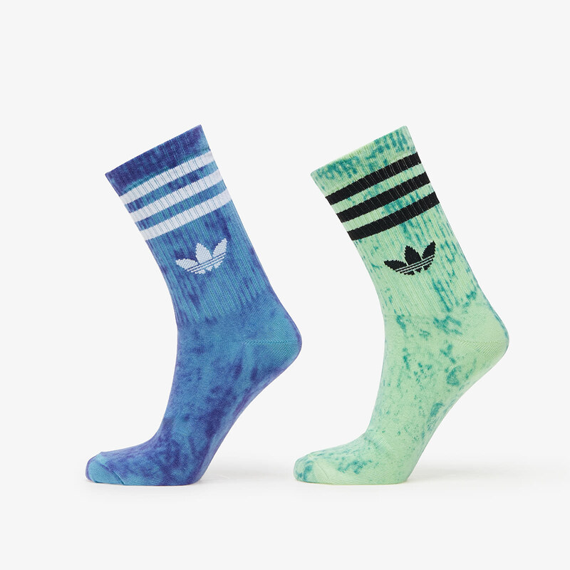 adidas Originals Pánské ponožky adidas Tie Dye Socks 2-Pack Preloved Blue/ Night Flash/ Semi Green Spark