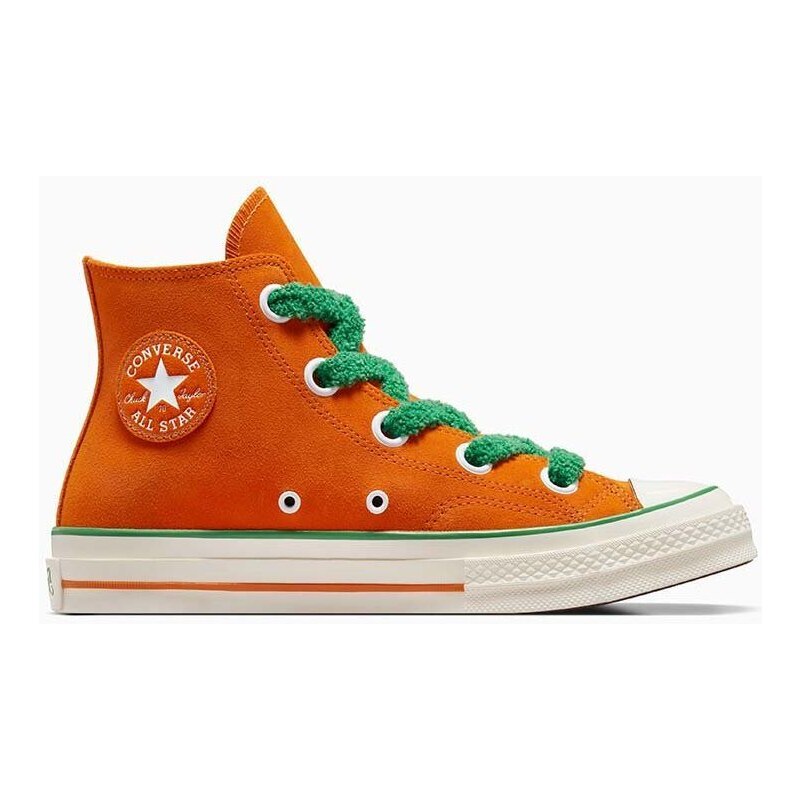 Semišové tenisky Converse Converse x Wonka Chuck 70 Oompa Loompa oranžová barva, A08152C