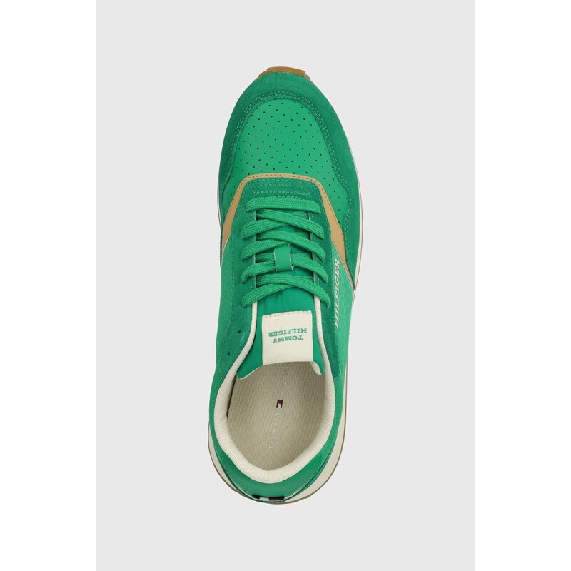 Sneakers boty Tommy Hilfiger RUNNER EVO COLORAMA MIX zelená barva, FM0FM04960