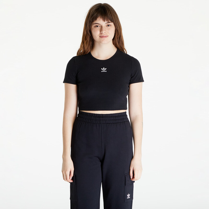 adidas Originals Dámské tričko adidas Essentials Rib Tee Black