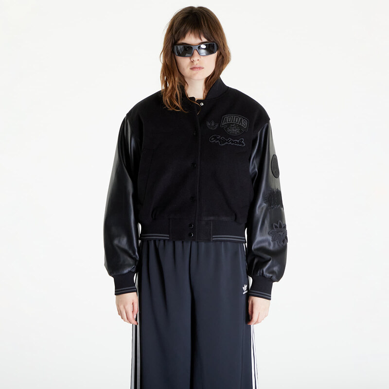 adidas Originals Dámská bunda bomber adidas Oversized Collegiate Jacket Black