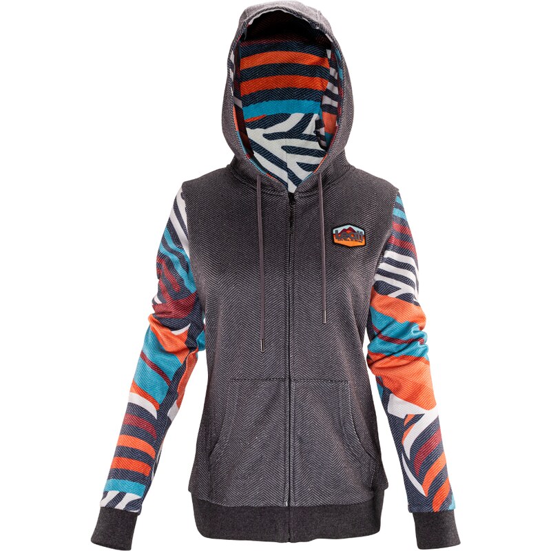 Leatt mikina Premium Stripes na zip, dámská