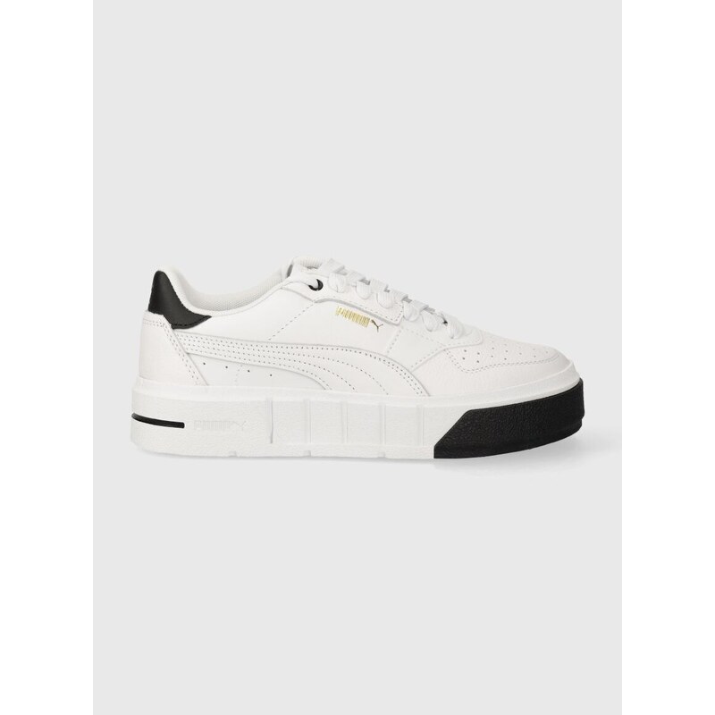 Kožené sneakers boty Puma Cali Court Lth Wns bílá barva, 393802