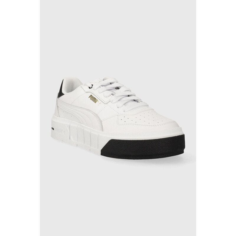 Kožené sneakers boty Puma Cali Court Lth Wns bílá barva, 393802