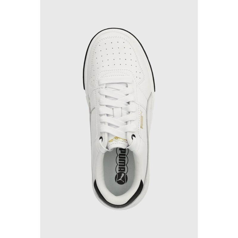 Kožené sneakers boty Puma Cali Court Lth Wns bílá barva, 393802