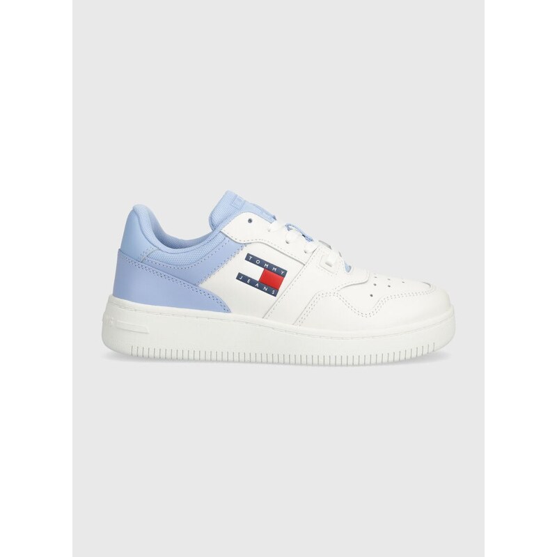 Kožené sneakers boty Tommy Jeans TJW RETRO BASKET ESS EN0EN02505