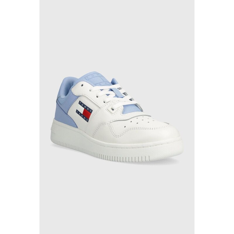 Kožené sneakers boty Tommy Jeans TJW RETRO BASKET ESS EN0EN02505