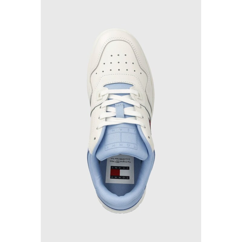 Kožené sneakers boty Tommy Jeans TJW RETRO BASKET ESS EN0EN02505