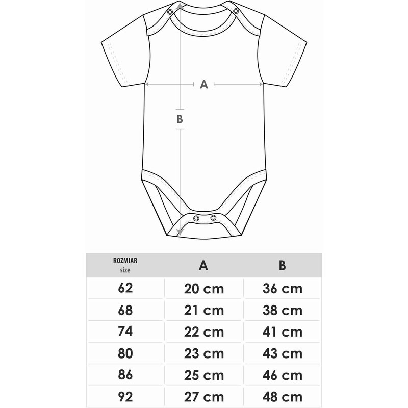Yoclub Kids's Short Sleeve Bodysuits 3-Pack BOD-0501G-003K
