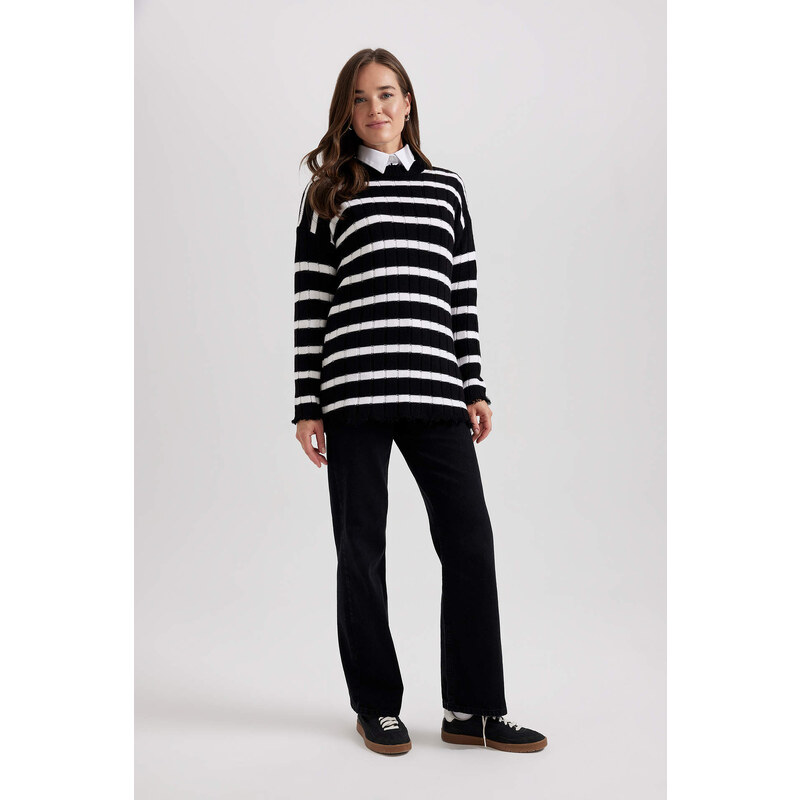 DEFACTO Regular Fit Striped Tunic