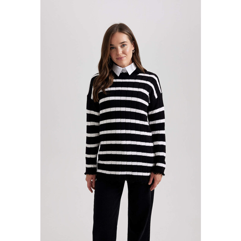 DEFACTO Regular Fit Striped Tunic