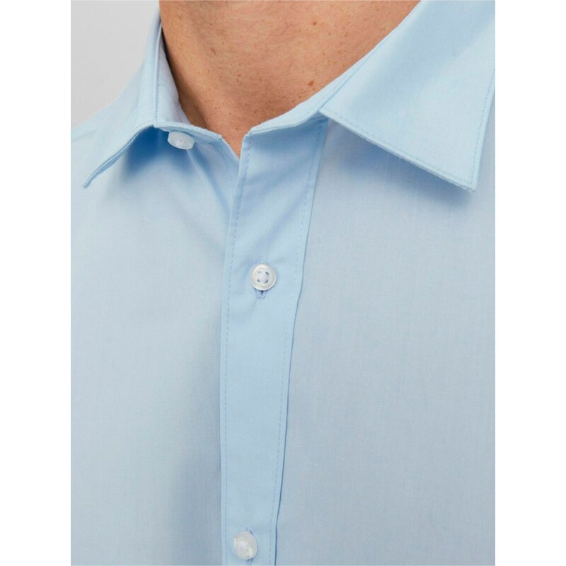 Světle modrá pánská košile Jack & Jones Joe - Pánské