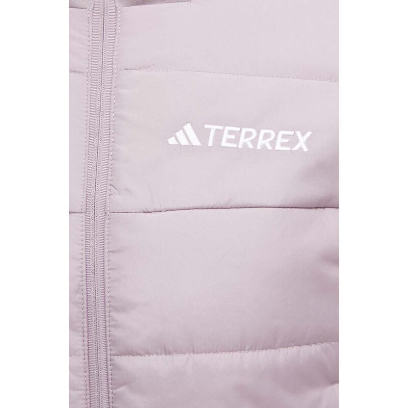 Sportovní bunda adidas TERREX Multi Hybrid fialová barva, IM8104