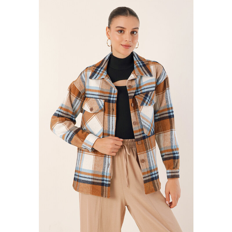 Bigdart 3958 Oversize Lumberjack Shirt - Tan