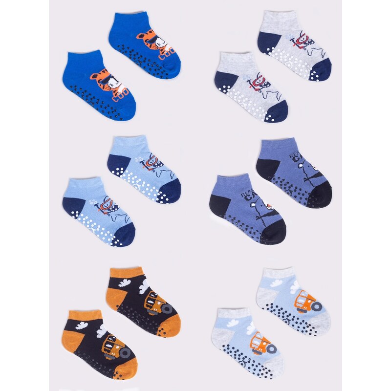 Yoclub Kids's 6Pack Boy's Ankle Socks SKS-0089C-AA0A-002