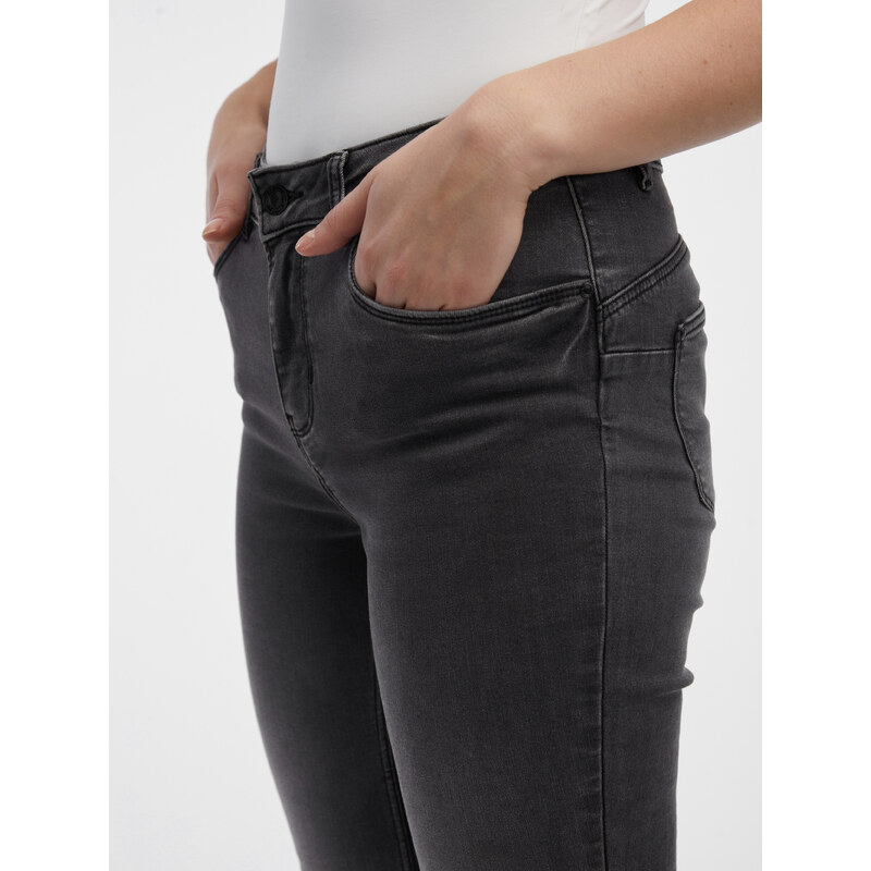Orsay Šedé dámské skinny fit džíny - Dámské