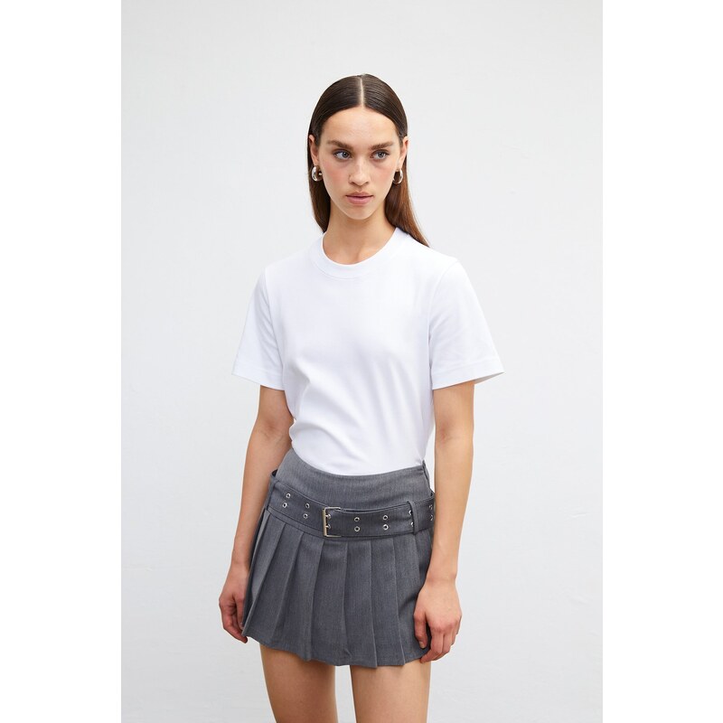 VATKALI Pleated mini short skirt - Waistband edition