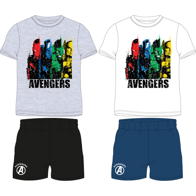 Avangers - licence Chlapecké pyžamo - Avengers 5204438, bílá /