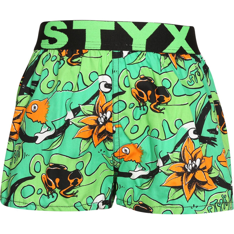 Dětské trenky Styx art sportovní guma tropic (BJ1557) 6-8 let