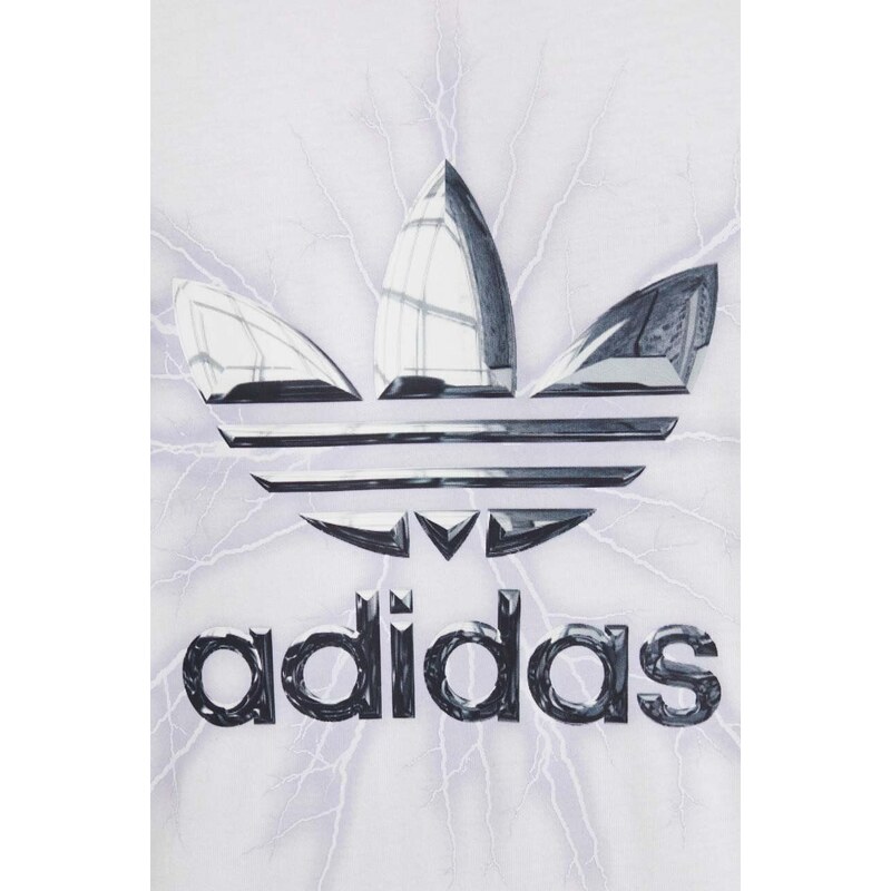 Bavlněné tričko adidas Originals bílá barva, s potiskem, IR9438