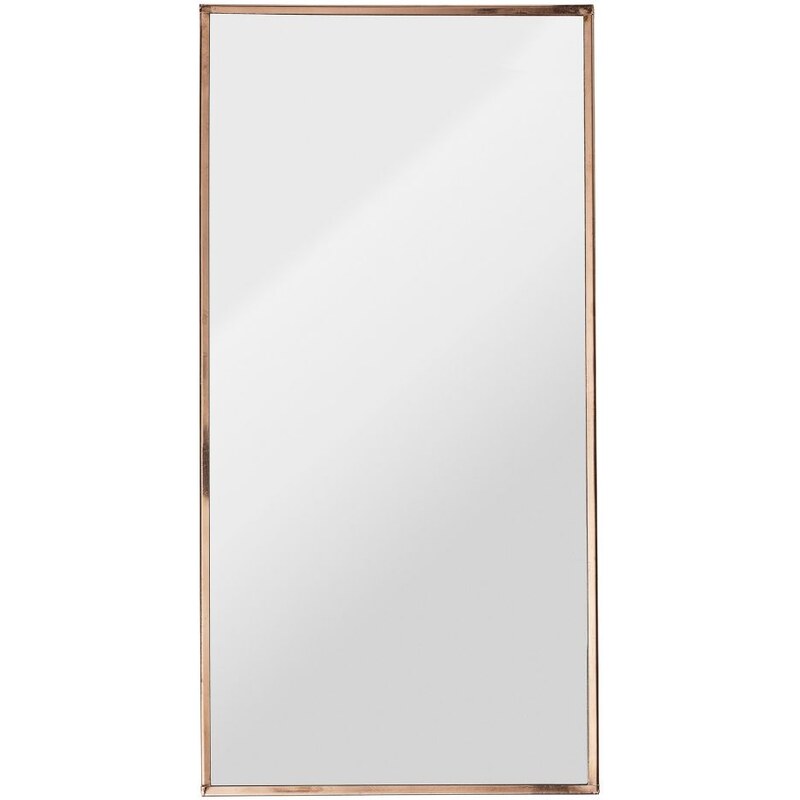 Zrcadlo v rámu Brass 20 x 40 cm