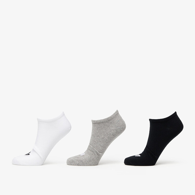 adidas Originals Pánské ponožky adidas Trefoil Liner Socks 3-Pack White/ Black/ Mgreyh