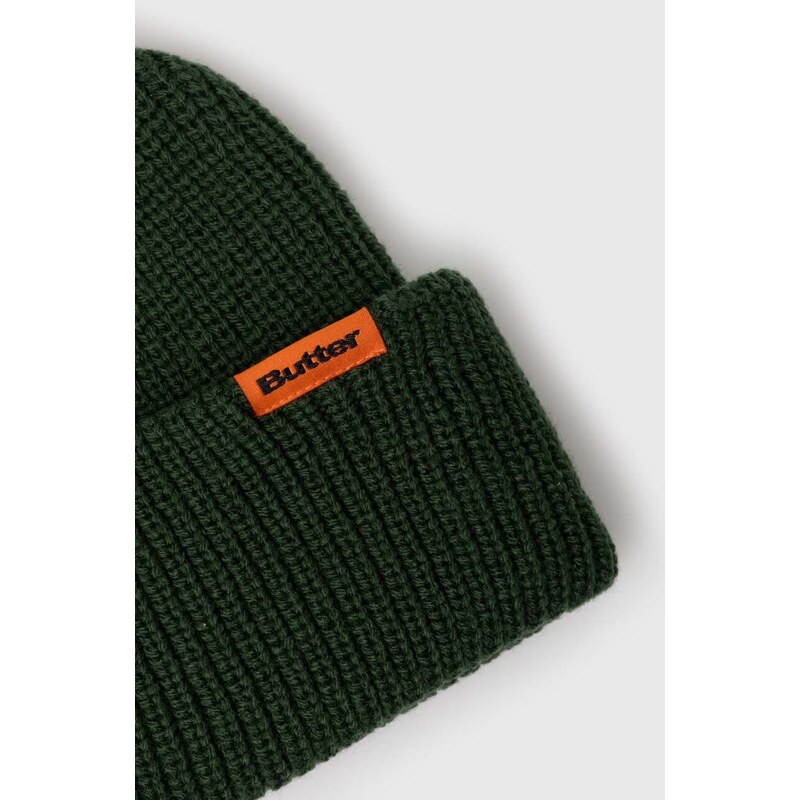 Čepice Butter Goods Tall Wharfie Beanie zelená barva, BGQ423D14204