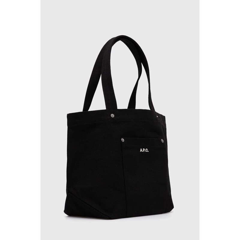 Taška A.P.C. Tote Thais černá barva, COGYX.M61832.LZZ