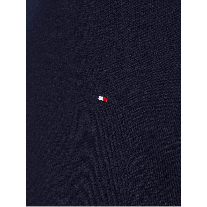 Tmavě modrý pánský svetr s příměsí kašmíru Tommy Hilfiger - Pánské