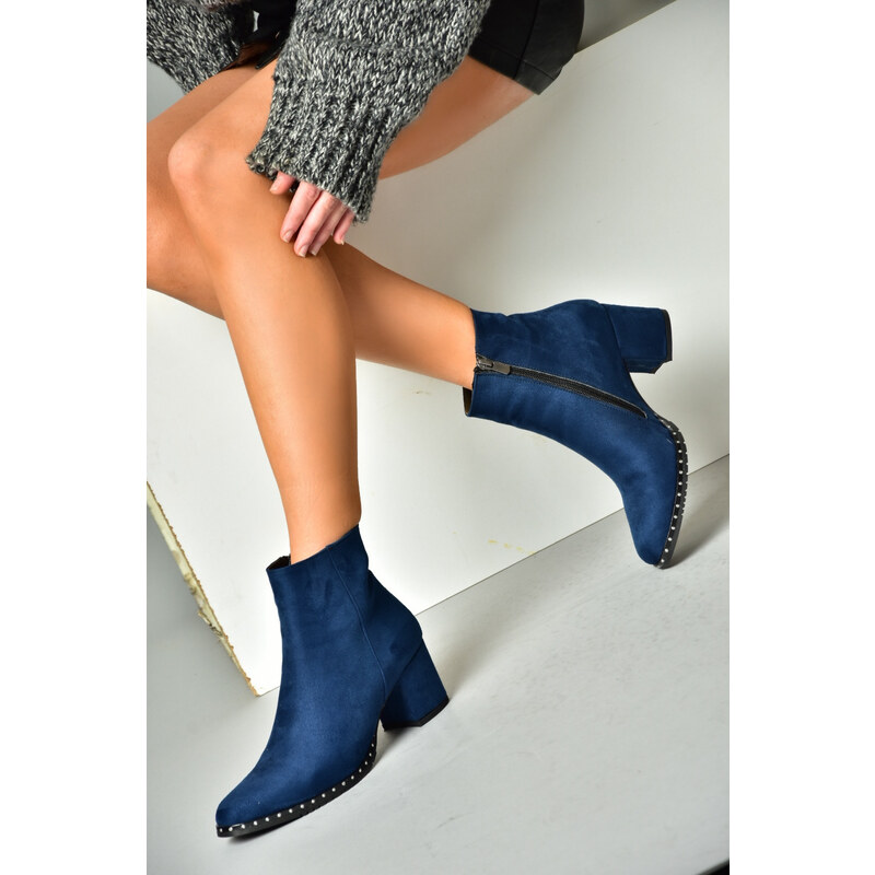 Fox Shoes Women's Navy Blue Boots