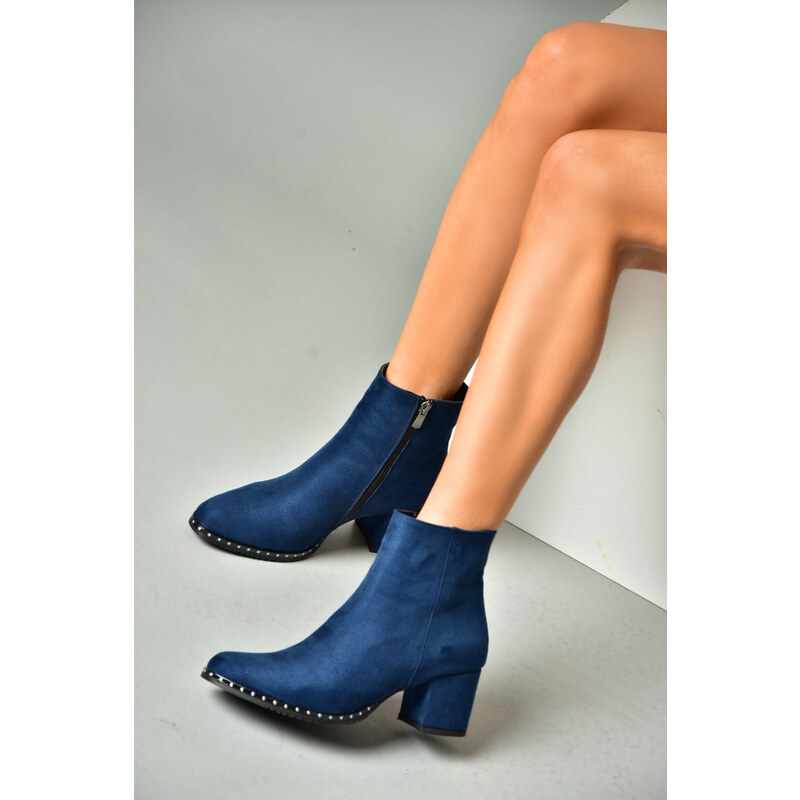 Fox Shoes Women's Navy Blue Boots