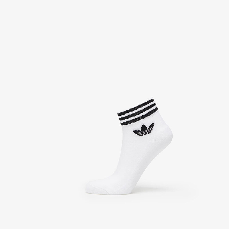 adidas Originals Pánské ponožky adidas Trefoil Ankle Socks 3-Pack White/ Black