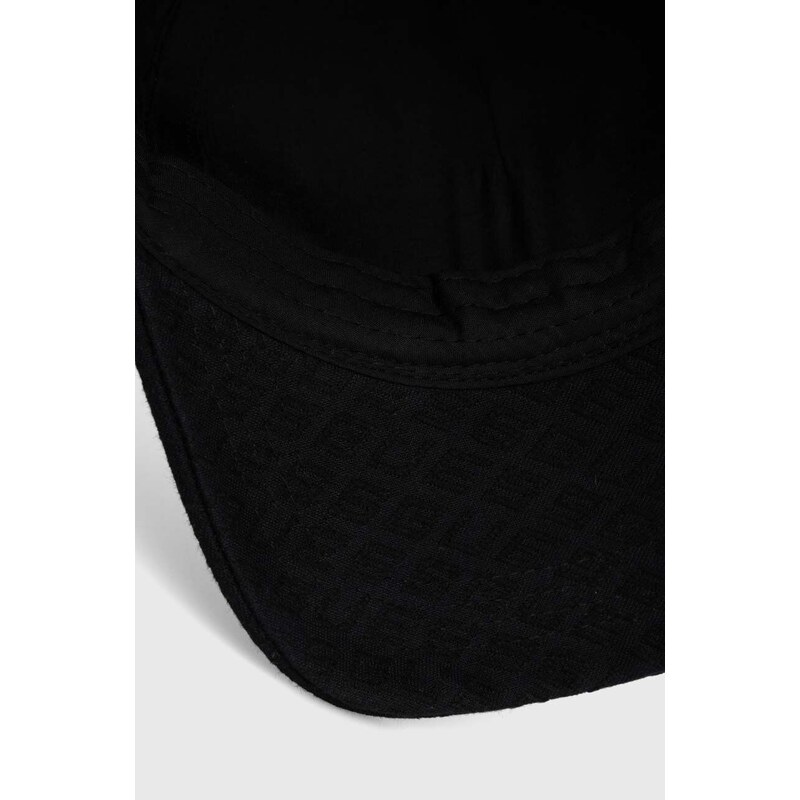 Kšiltovka Guess černá barva, vzorovaná, AW5072 POL01
