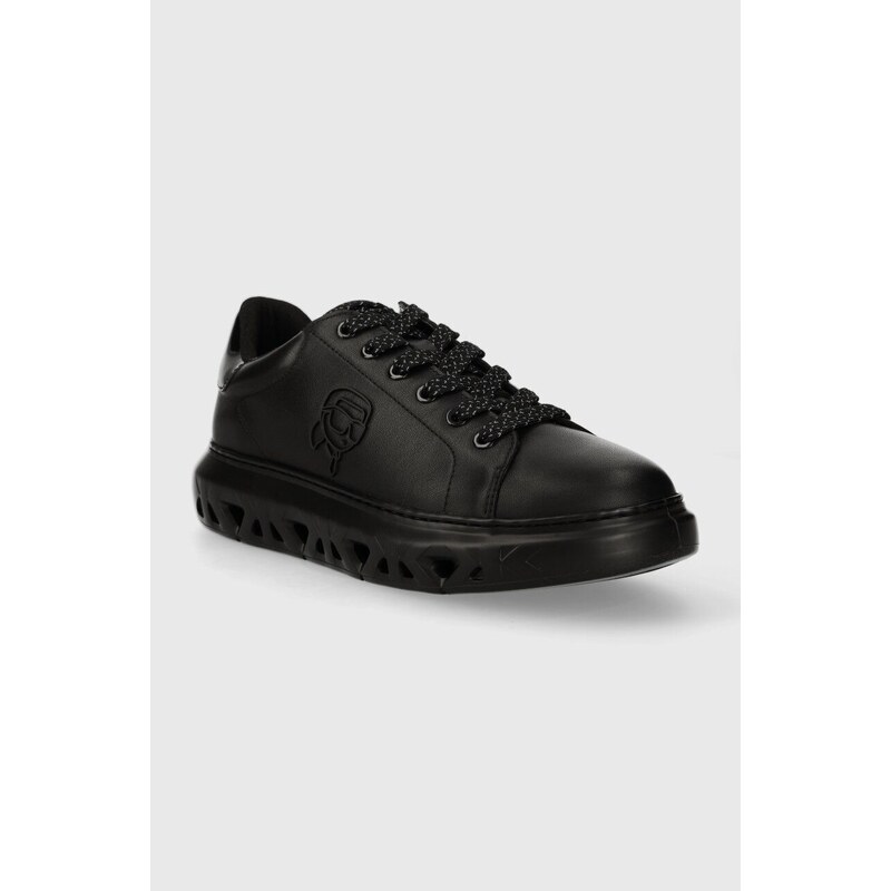 Kožené sneakers boty Karl Lagerfeld KAPRI KITE černá barva, KL54530