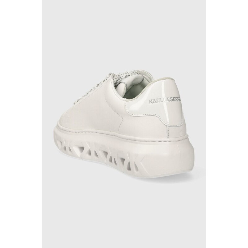 Kožené sneakers boty Karl Lagerfeld KAPRI KITE bílá barva, KL64530N