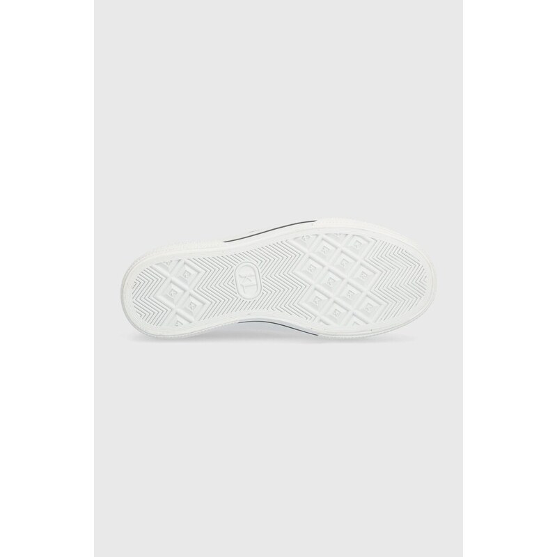 Kožené tenisky Karl Lagerfeld KAMPUS MAX III dámské, bílá barva, KL60610