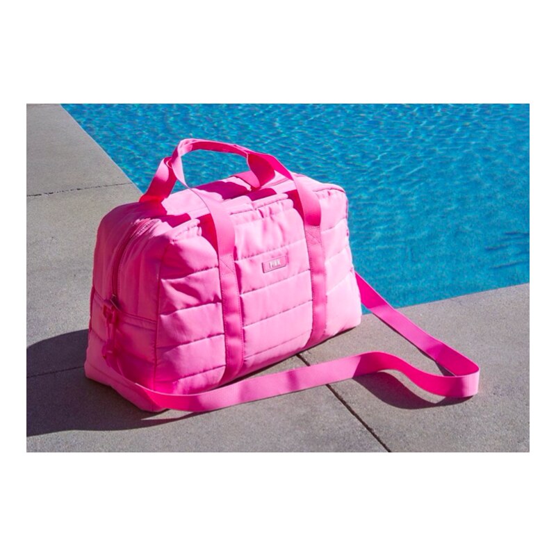 Victoria's Secret PINK Sportovní/Cestovní taška Quilted Duffle Pink Bubble