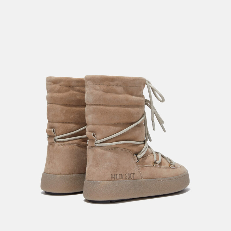 Dámské béžové sněhule Moon Boot Ltrack Suede