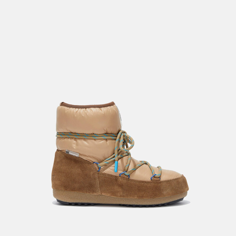 Dámské hnědé sněhule Moon Boot Low Suede Nylon 105826295