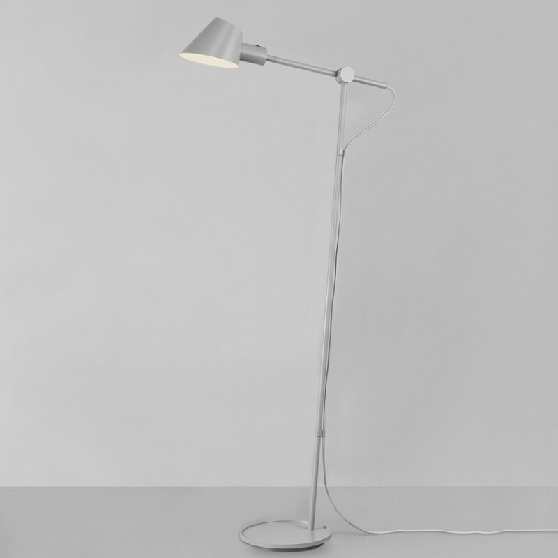 Nordlux Šedá kovová stojací lampa Stay 135 cm
